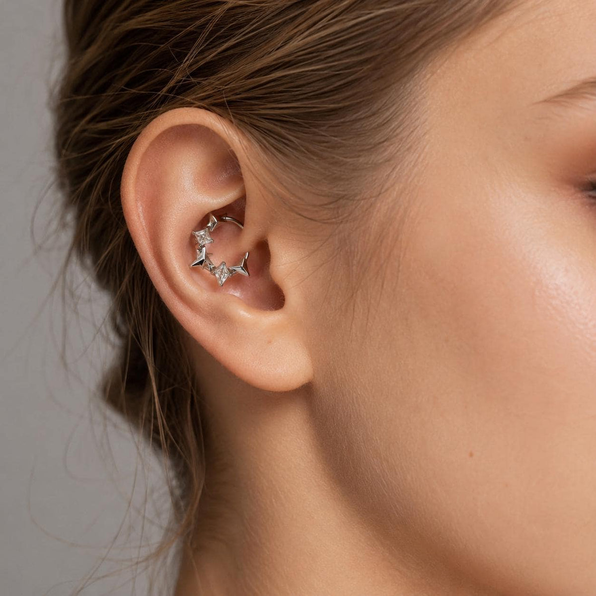 Titanium Star Septum Clicker detail 2