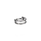 Titanium Double Row CZ Septum Clicker detail 5
