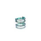 Titanium Double Row CZ Septum Clicker detail 7