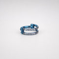 Titanium Double Row CZ Septum Clicker detail 8