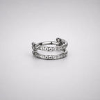 Titanium Double Row CZ Septum Clicker detail 10