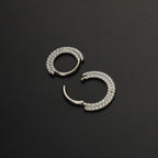 Titanium Pavé CZ Septum Clicker detail 5