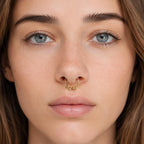 Titanium Snake Septum Clicker detail 2