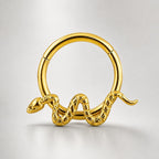 Titanium Snake Septum Clicker detail 7
