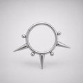 Titanium Spike & Ball Septum Clicker detail 11