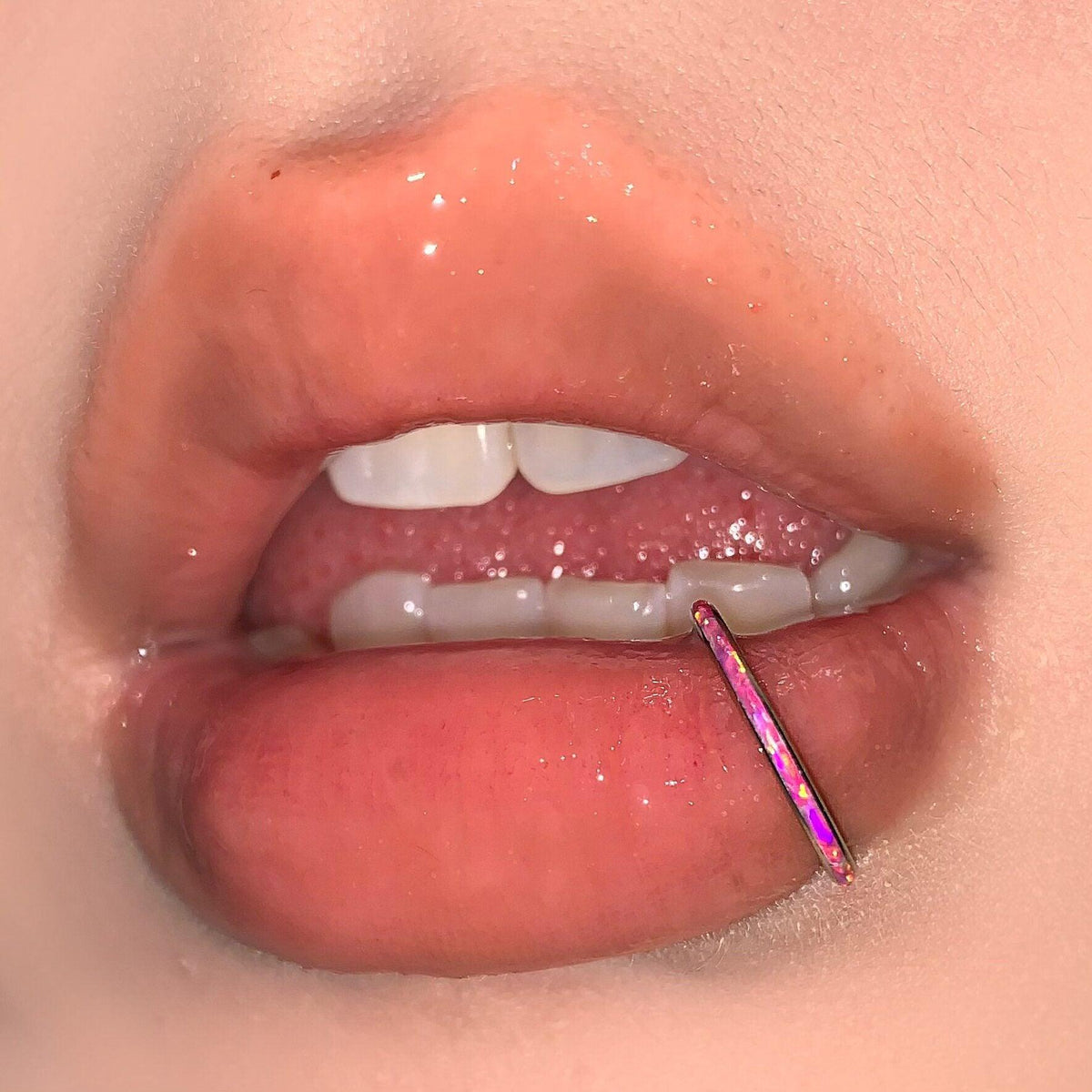Titanium Opal Septum Clicker detail 4