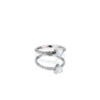 Titanium Opal Heart Septum Clicker detail 4