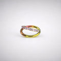Titanium Double Layer CZ Septum Clicker detail 7