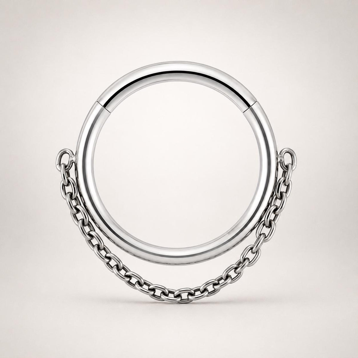 Titanium Triple Chain Septum Clicker detail 16