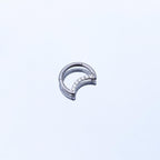 Titanium Crescent Moon Septum Clicker detail 6