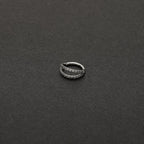 Titanium Double & Triple Row CZ Septum Clicker detail 8