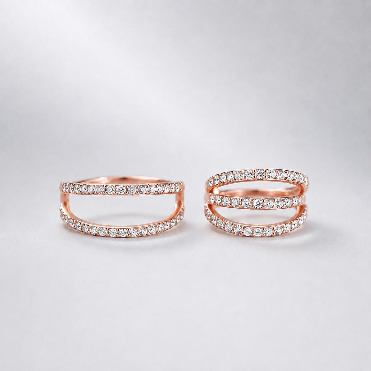 Titanium Double & Triple Row CZ Septum Clicker detail 14