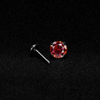 ETSY 4574941329 | IMAGE 5 | Crimson Moissanite Flat Back Stud