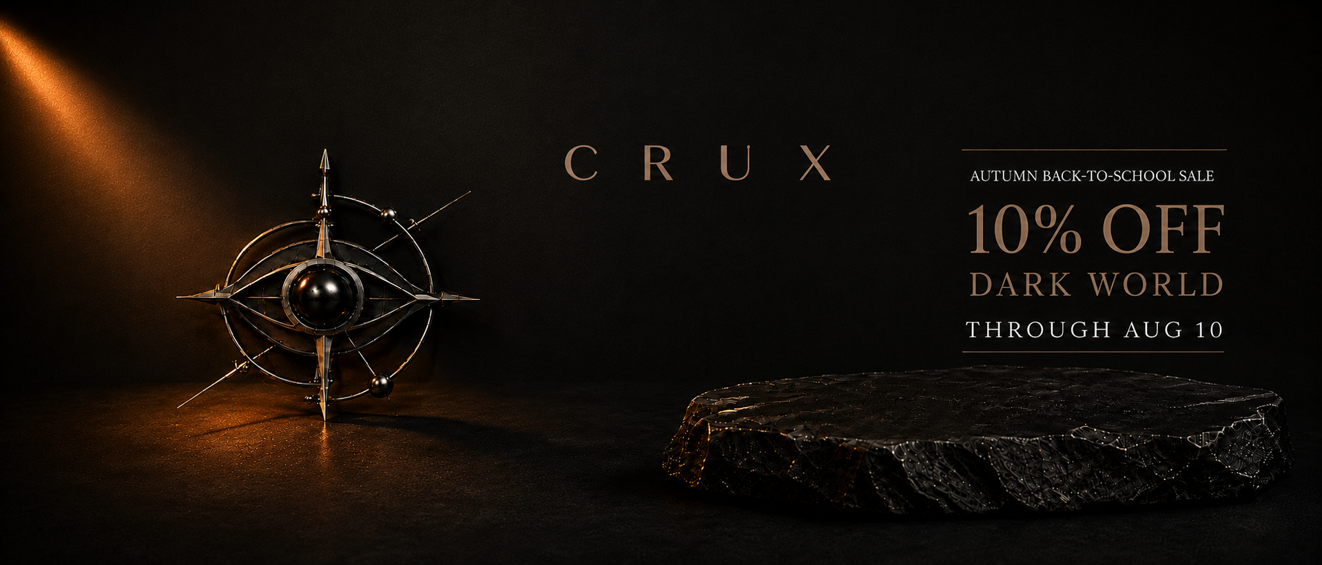 CRUX DARK WORLD gothic jewelry banner