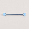 Crystal Sphere titanium industrial barbell, detail view 8