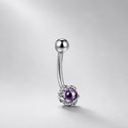 Dragon Claw Gem Titanium Eyebrow Barbell detail 6