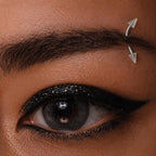 Acrylic Spike Titanium Eyebrow Barbell detail 2