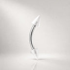 Acrylic Spike Titanium Eyebrow Barbell detail 6