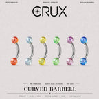 Candy Ball Titanium Eyebrow Barbell