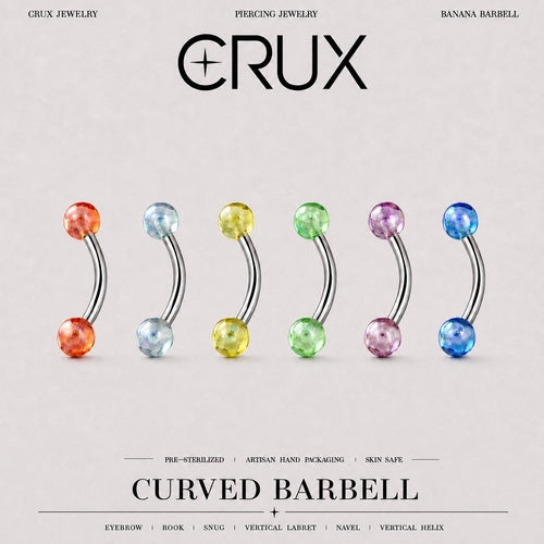 Candy Ball Titanium Eyebrow Barbell