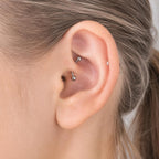 Classic Titanium Curved Barbell detail 3