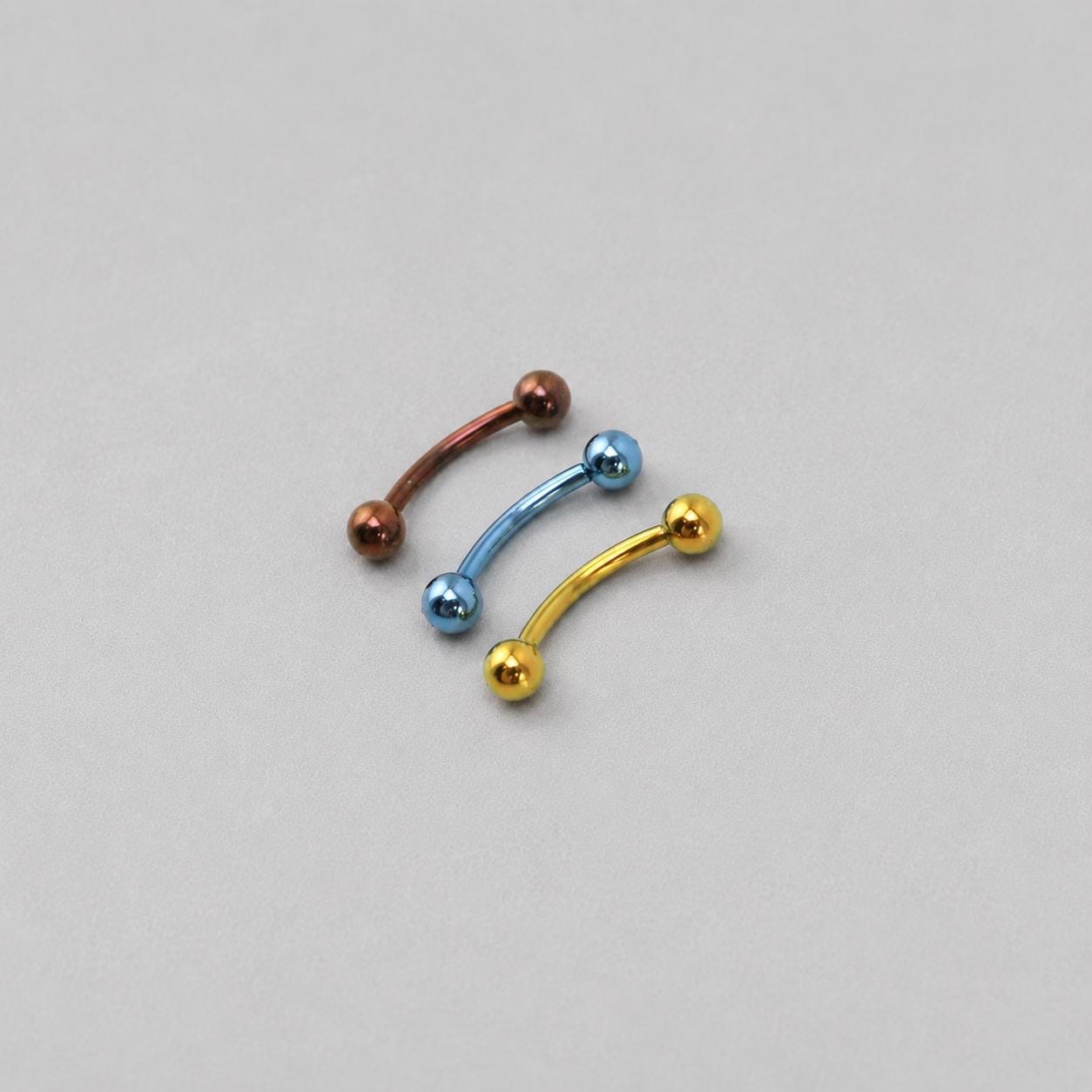Classic Titanium Curved Barbell detail 6