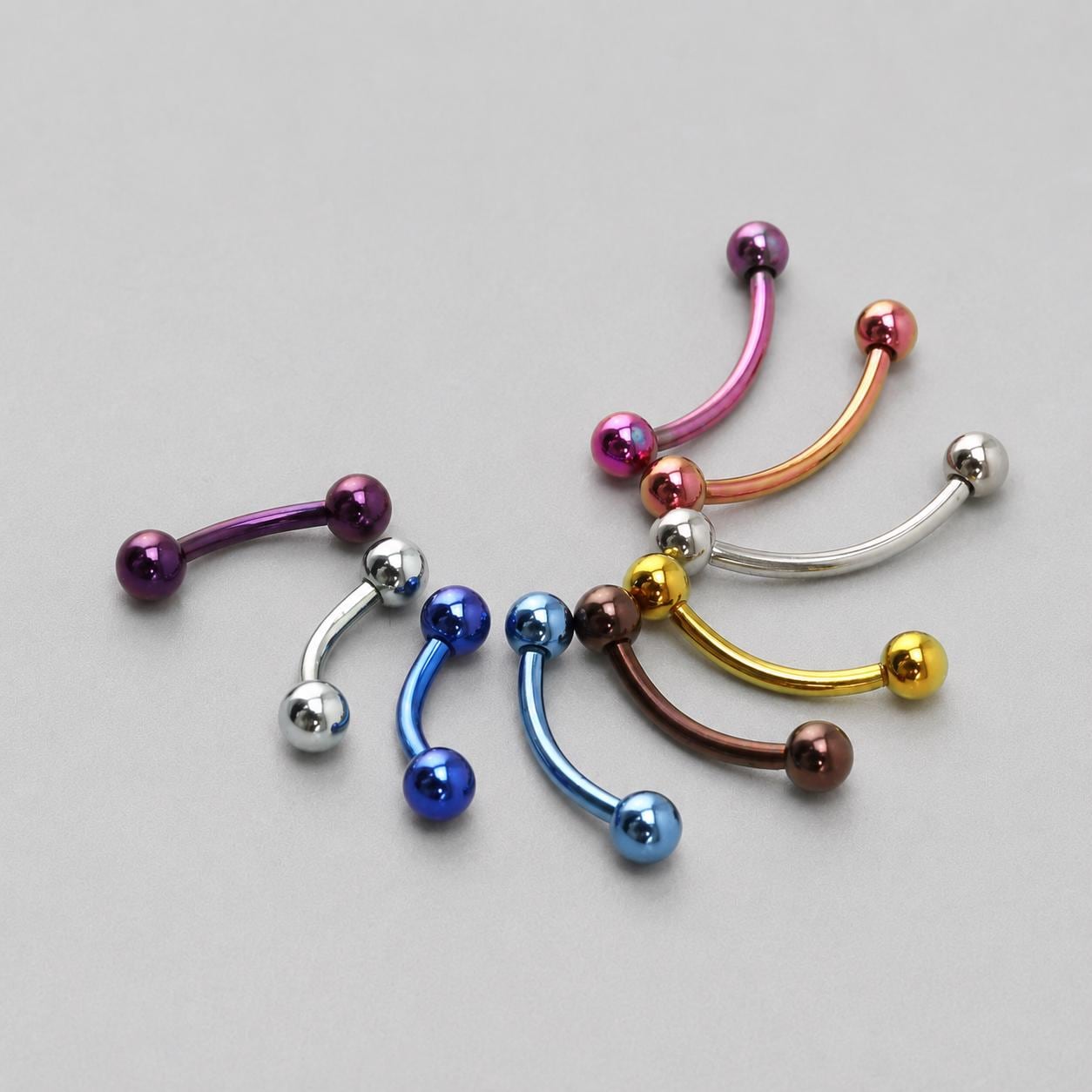 Classic Titanium Curved Barbell detail 7