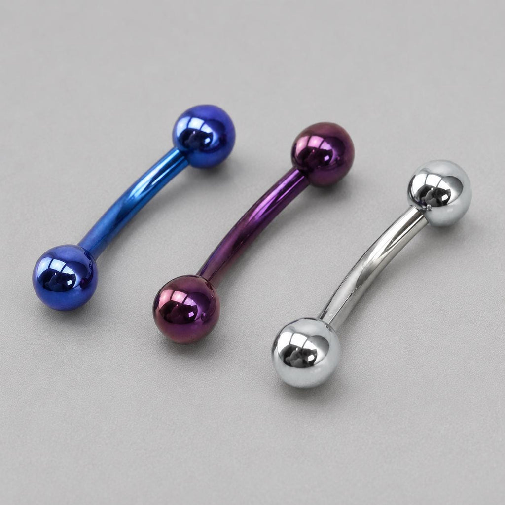 Classic Titanium Curved Barbell detail 8