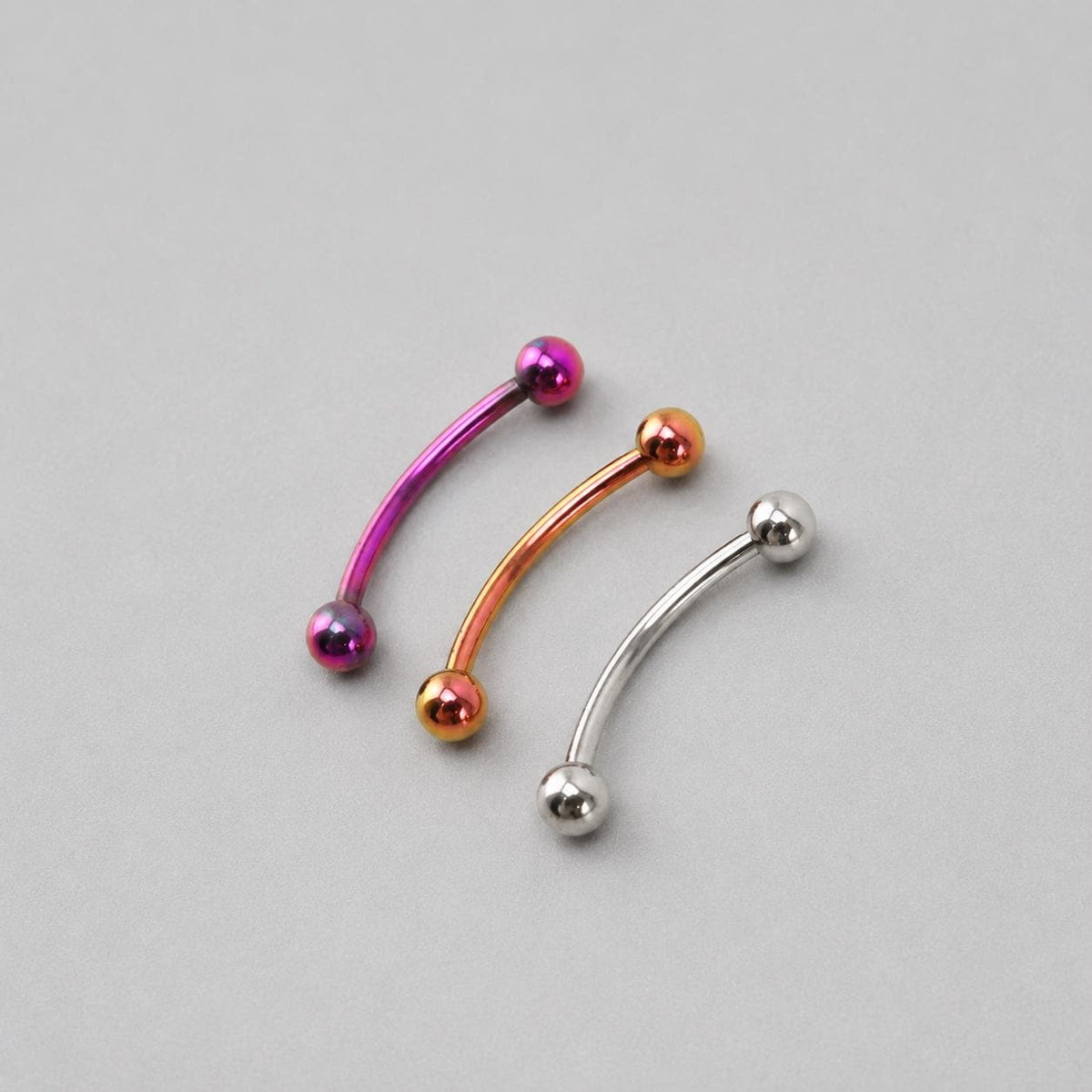 Classic Titanium Curved Barbell detail 9