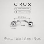 Classic Titanium Curved Barbell detail 11