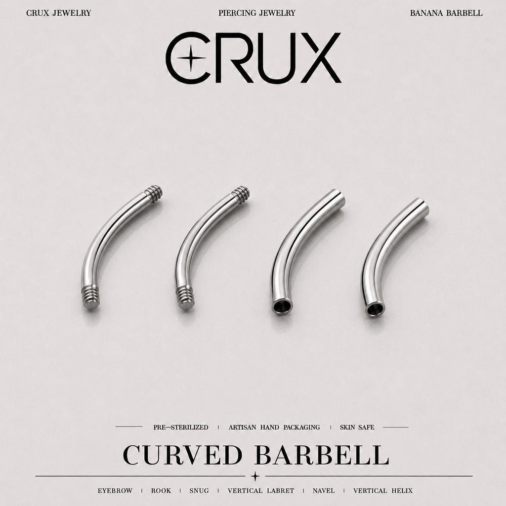 Titanium Curved Barbell Shaft