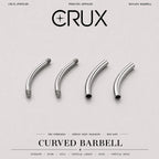 Titanium Curved Barbell Shaft