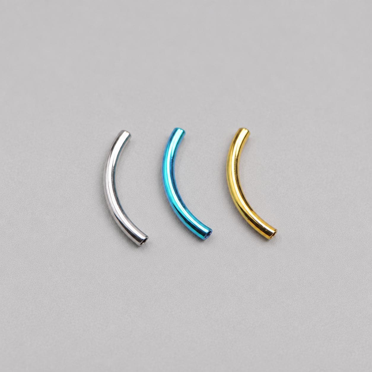 Titanium Curved Barbell Shaft detail 5