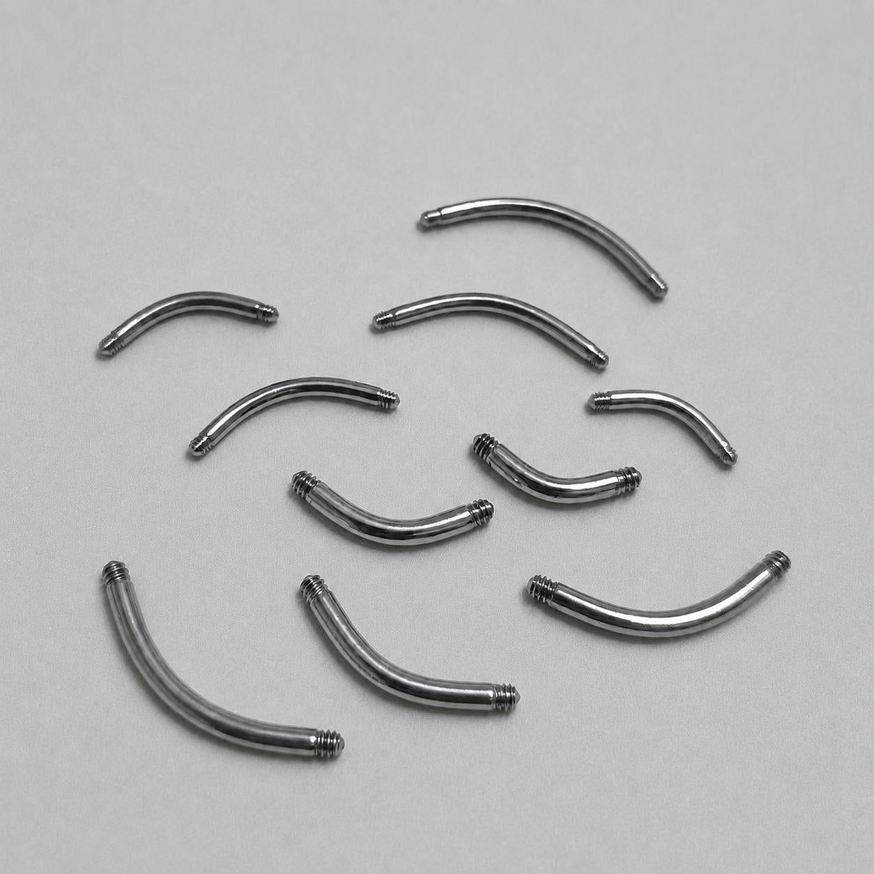 Titanium Curved Barbell Shaft detail 6