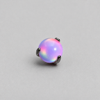 Titanium Nebula Opal Three-Prong Piercing Top