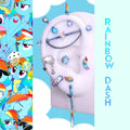 MLP Series Ear Accessories Set Curation - MLP Series Ear Accessories Set Curation - Rainbow Dash by CRUXJEWELRY