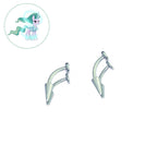 MLP Colorful Titanium Rook/Eyebrow/Lip Stud Collection - MLP Colorful Titanium Rook/Eyebrow/Lip Stud Collection - cerulean-mist / 6mm / Single by CRUXJEWELRY