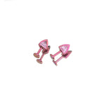 MLP Pinkie Pie Series Ear Accessories Set - MLP Pinkie Pie Series Ear Accessories Set - Pink CZ Tragus Stud / 5mm / 16G-1.2mm by CRUXJEWELRY