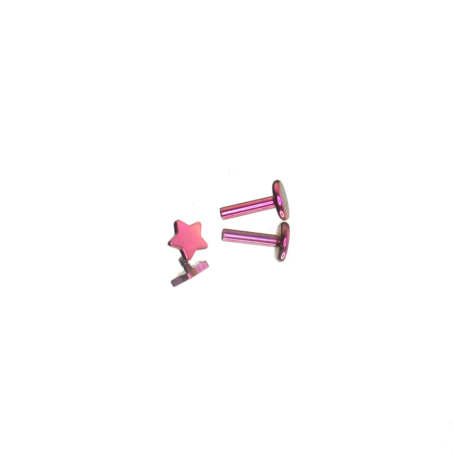 MLP Pinkie Pie Series Ear Accessories Set - MLP Pinkie Pie Series Ear Accessories Set - Mini Star Ear Studs / 5mm / 16G-1.2mm by CRUXJEWELRY