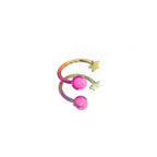 MLP Titanium Internally Threaded Zirconia Ring - Horseshoe, Cartilage, Earring & Labret - MLP Titanium Internally Threaded Zirconia Ring - Horseshoe, Cartilage, Earring & Labret - Princess Cadance / Star / 8mm by CRUXJEWELRY