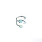 MLP Titanium Internally Threaded Zirconia Ring - Horseshoe, Cartilage, Earring & Labret - MLP Titanium Internally Threaded Zirconia Ring - Horseshoe, Cartilage, Earring & Labret - Mistmane / Star / 8mm by CRUXJEWELRY