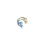 MLP Pinkie Pie Series Ear Accessories Set - MLP Pinkie Pie Series Ear Accessories Set - Blue & Yellow Color-Block Hoop / 8mm / 16G-1.2mm by CRUXJEWELRY