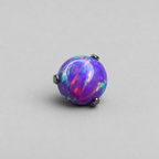 Titanium Fire Opal Three-Prong Piercing Top