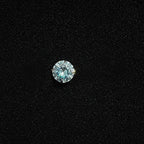 Emerald Green Moissanite Flat Back Stud - product image 5