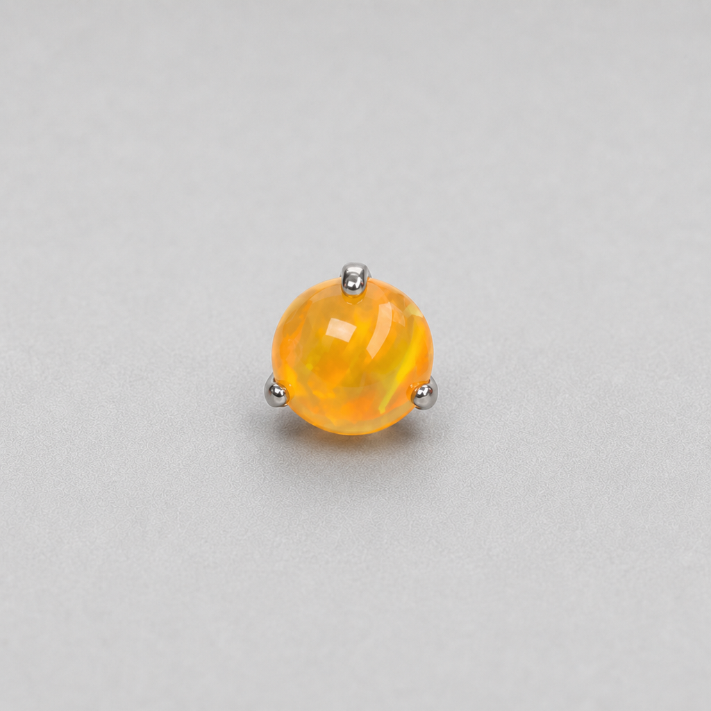 Titanium Aurora Orb Opal Piercing Top