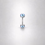 ETSY 4530270929 | IMAGE 9 | Pink Cat Eye Titanium Eyebrow Barbell