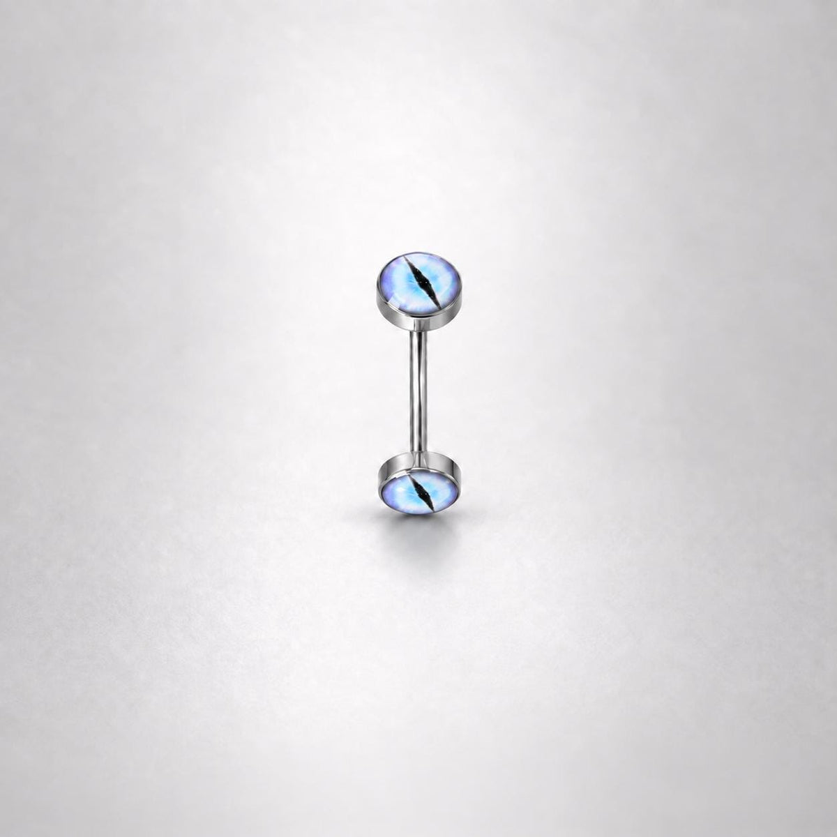 ETSY 4530270929 | IMAGE 9 | Pink Cat Eye Titanium Eyebrow Barbell