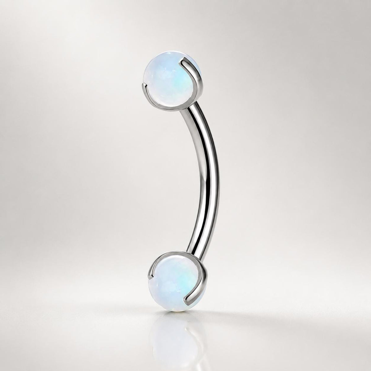 ETSY 4530832192 | IMAGE 4 | Moonstone Opal Titanium Eyebrow Barbell