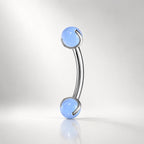 ETSY 4530832192 | IMAGE 5 | Moonstone Opal Titanium Eyebrow Barbell