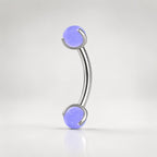 ETSY 4530832192 | IMAGE 6 | Moonstone Opal Titanium Eyebrow Barbell